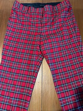 Talbots Red Plaid Pants